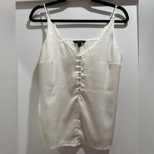 White Banana Republic Silk-like Cami